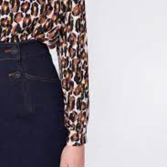 Diane von Furstenberg DVF Keeva camo leopard orchid blouse top size S - Picture 5 of 5